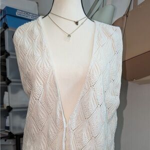 Elegant Cream Sweater Vest